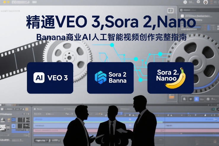 精通VEO 3，Sora 2，Nano Banana商业AI人工智能视频创作完整指南-瀚宇网创