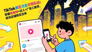 TikTok美区流量变现实战：掌握短视频+达人+广告三板斧，驱动店铺稳定出单-瀚宇网创