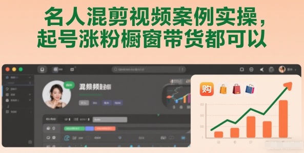 名人混剪视频案例实操，起号涨粉橱窗带货都可以-瀚宇网创