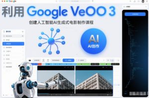 利l用Google Veo 3创建人工智能AI生成式电影制作课程，使用人工智能的力量创建令人惊叹的视频-瀚宇网创