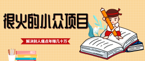 一直都很火的小众项目，抓住应届生求职痛点，这个小众项目年入几十万的底层逻辑-瀚宇网创
