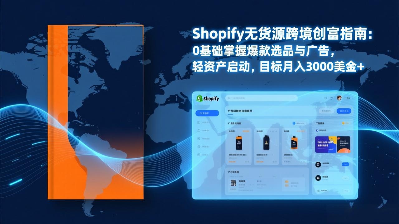 Shopify爆款打法实战：从选品到广告投放，复制爆款模型，驱动独立站月销售额破万刀-瀚宇网创