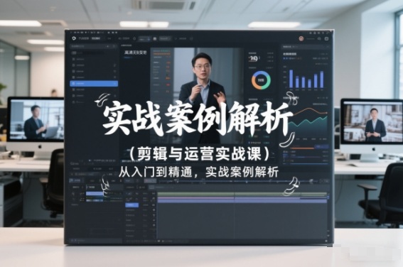 剪辑与运营实战课，从入门到精通，实战案例解析(更新2026)-瀚宇网创