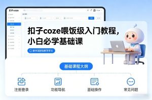 扣子coze喂饭级入门教程，小白必学基础课-瀚宇网创