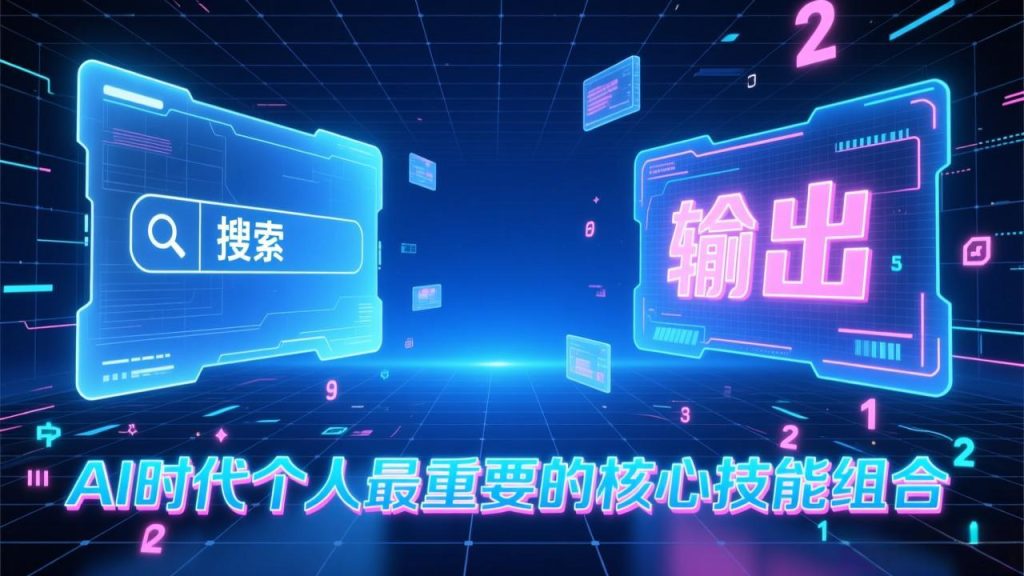 付费文章：AI时代个人最重要的核心技能组合：“输出能力”和“搜索能力”-瀚宇网创