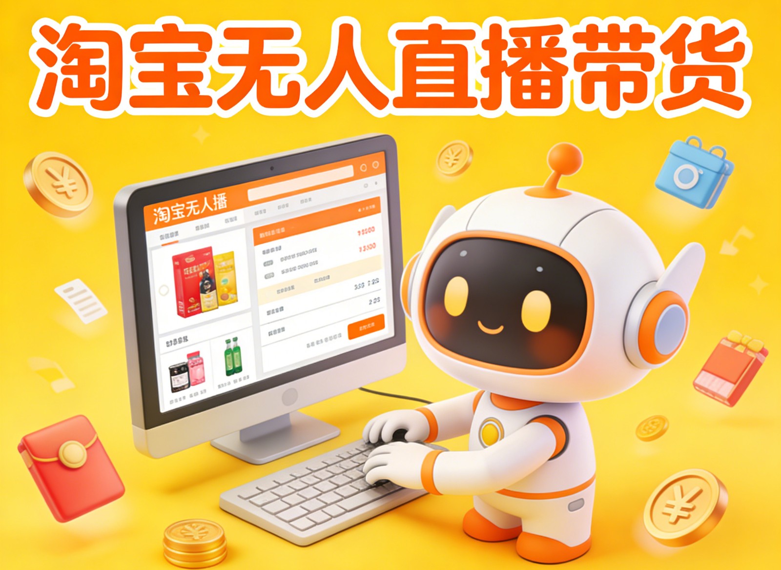 图片[1]-淘宝无人直播带货，24小时自动卖货，月佣金1W+，不违规不封号，不用露脸-瀚宇网创