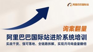 阿里巴巴国际站进阶系统培训，实战干货、强可落地、全链路拆解，实现月均询盘量翻倍-瀚宇网创