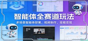 智能体全赛道玩法：多场景智能体部署，视频制作，挂载变现-瀚宇网创