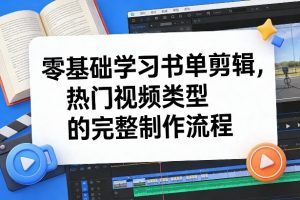零基础学习书单剪辑，热门视频类型的完整制作流程(更新2026)-瀚宇网创
