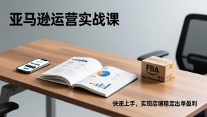 亚马逊运营实战课，Listing优化、Vine秒杀、FBA发货，快速上手，实现店铺稳定出单盈利-瀚宇网创