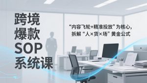 跨境爆款SOP系统课，“内容飞轮+精准投放”为核心，拆解“人×货×场”黄金公式-瀚宇网创