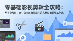 零基础影视剪辑全攻略：从平台规则、素材获取到剪辑成片的完整影视剪辑工作流-瀚宇网创