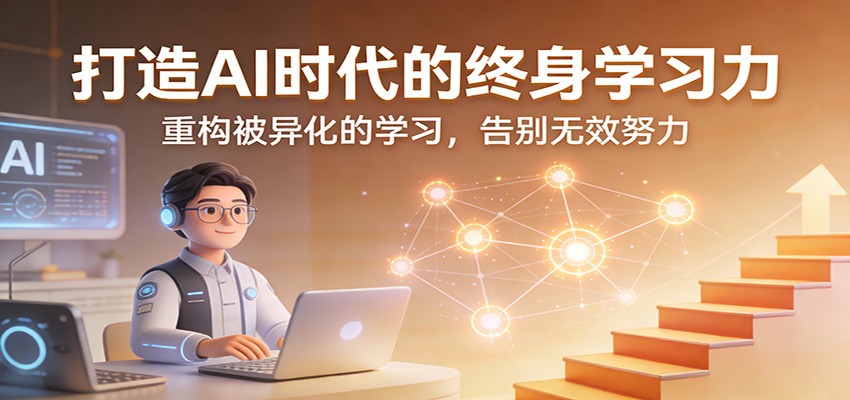 打造AI时代的终身学习力:重构被异化的学习,告别无效努力-瀚宇网创
