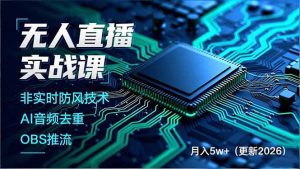 无人直播实战课(更新2月-瀚宇网创