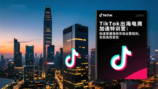 TikTok出海电商加速特训营-更新:快速掌握海外市场运营规则,实现高效变现-瀚宇网创