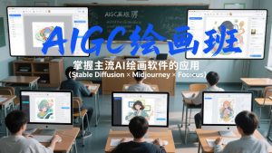 AIGC绘画班，掌握主流Ai绘画软件的应用(Stable Diffusion x Midjourney x Fooocus)-瀚宇网创