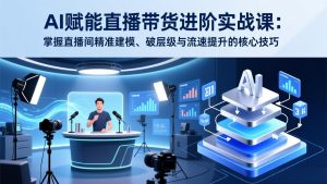 AI赋能直播带货进阶实战课：掌握直播间精准建模、破层级与流速提升的核心技巧-瀚宇网创