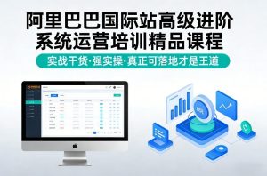 阿里巴巴国际站高级进阶系统运营培训精品课程，实战干货，强实操，真正可落地才是王道-瀚宇网创
