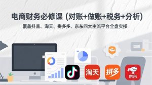 电商财务必修课(对账+做账+税务+分析-瀚宇网创
