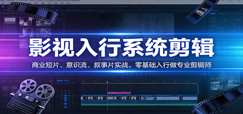 图片[1]-影视系统剪辑，商业短片、意识流、叙事片实战，零基础入行做专业剪辑师-瀚宇网创