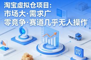 淘宝虚拟仓项目，市场大，需求广，零竞争，赛道几乎没人操作-瀚宇网创