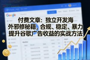 付费文章：独立开发海外邪修秘籍，合规、稳定、暴力提升谷歌广告收益的实战方法-瀚宇网创