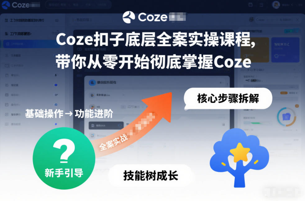 Coze扣子底层全案实操课程，带你从零开始彻底掌握Coze(更新3月)-瀚宇网创