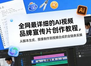全网最详细的AI视频品牌宣传片创作教程，从脚本生成、图像制作到视频合成的全链条实操-瀚宇网创