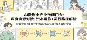 AI漫剧全产业链闭门会：深度资源对接+资本运作+发行路径解析-瀚宇网创