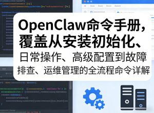 OpenClaw命令手册，覆盖从安装初始化、日常操作、高级配置到故障排查、运维管理的全流程命令详解-瀚宇网创