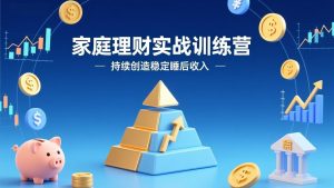 家庭理财实战训练营：从0到1建体系，三阶进阶层层递进，助你持续创造稳定睡后收入-瀚宇网创