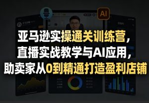 亚马逊实操通关训练营，直播实战教学与AI应用，助卖家从0到精通打造盈利店铺(更新3月23日)-瀚宇网创