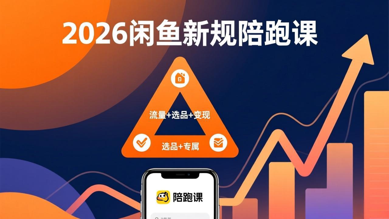2026闲鱼高阶陪跑课全新上线,带你吃透新规玩转选品流量,从零搭建稳定变现盈利体系-瀚宇网创