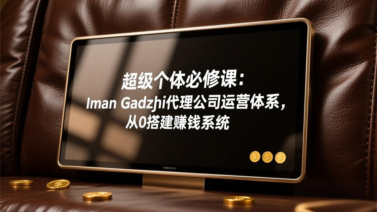 超级个体必修课：Iman Gadzhi代理公司运营体系，从0搭建赚钱系统-瀚宇网创