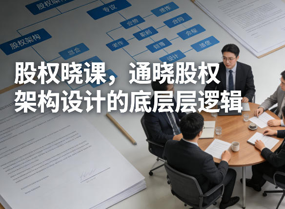 股权晓课，通晓股权架构设计的底层逻辑-瀚宇网创