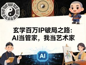 玄学百万IP破局之路：AI当管家，我当艺术家-瀚宇网创