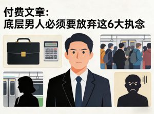付费文章：底层男人必须要放弃这6大执念-瀚宇网创