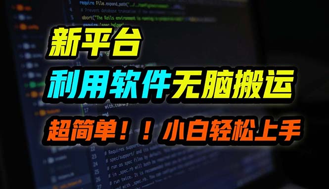 B站平台用软件无脑搬运，月赚10000+，小白也能轻松上手-瀚宇网创