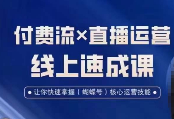 视频号付费流实操课程，付费流✖️直播运营速成课，让你快速掌握视频号核心运营技能-瀚宇网创