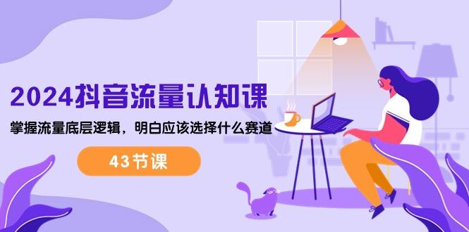 2024抖音流量·认知课:掌握流量底层逻辑,明白应该选择什么赛道 (43节课-瀚宇网创