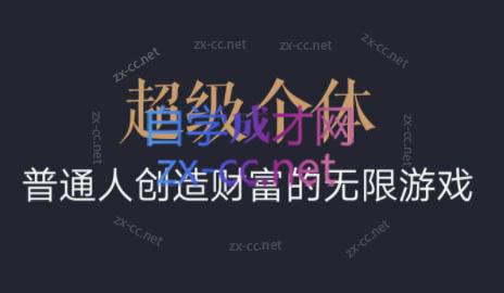超级个体·普通人创造财富的无限游戏-瀚宇网创