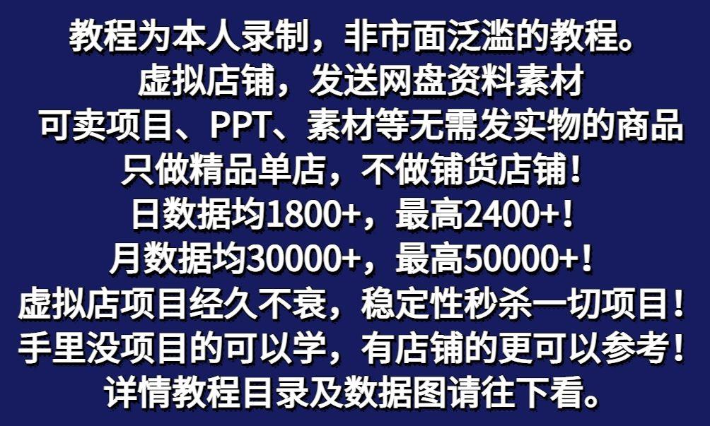 图片[2]-拼多多虚拟电商训练营月入50000+你也行，暴利稳定长久，副业首选-瀚宇网创