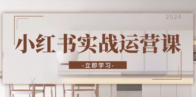小红书实战运营课：从开通店铺到直播话术，打造爆款笔记与高效直播-瀚宇网创