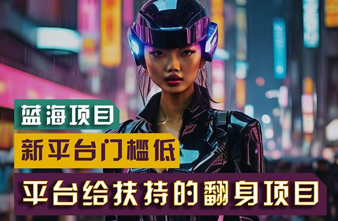 【蓝海项目】新平台无脑搬运，翻身项目 门槛低 小白也能轻松上手 日入500+-瀚宇网创