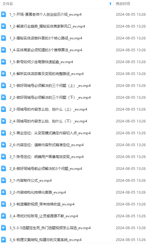 图片[1]-实体店老板获客特训营：认知、定位、文案、矩阵、直播、AI等(72节-瀚宇网创