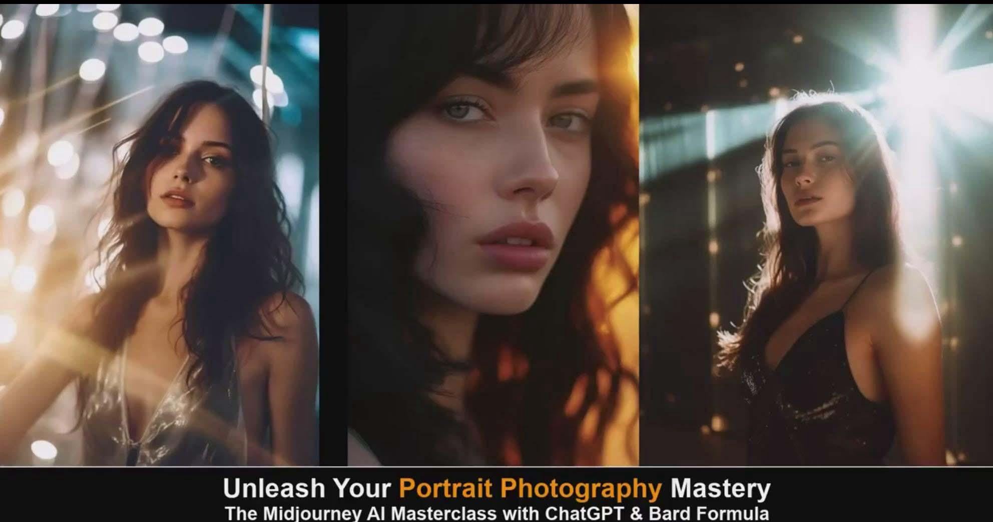 图片[6]-(9312期)Midjourney v5 ChatGPT 和 Bard AI人工智能人像摄影大师班-15节-中英字幕-瀚宇网创