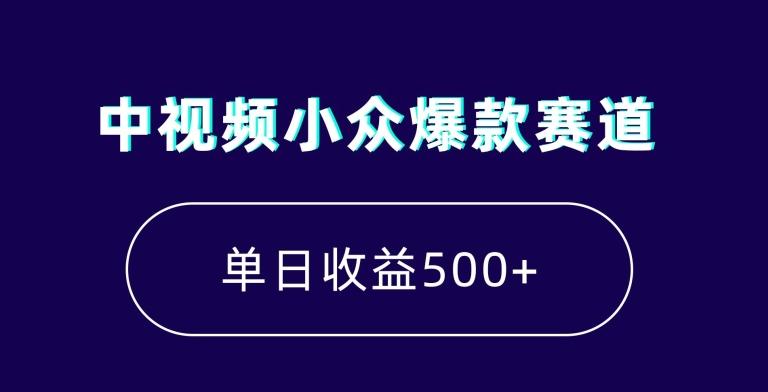 中视频小众爆款赛道，7天涨粉5万+，小白也能无脑操作，轻松月入上万【揭秘】-瀚宇网创