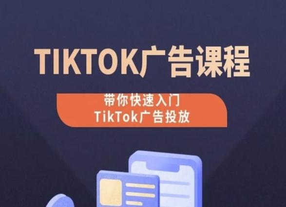 TikTok广告投放课程，从0-1实操课，带你快速入门TikTok广告投放-瀚宇网创