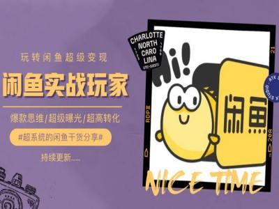 手把手教你0到1系统玩转闲鱼变现，爆款思维/超级曝光/超高转化-瀚宇网创