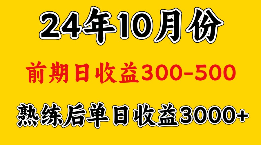 高手是怎么赚钱的.前期日收益500+熟练后日收益3000左右-瀚宇网创